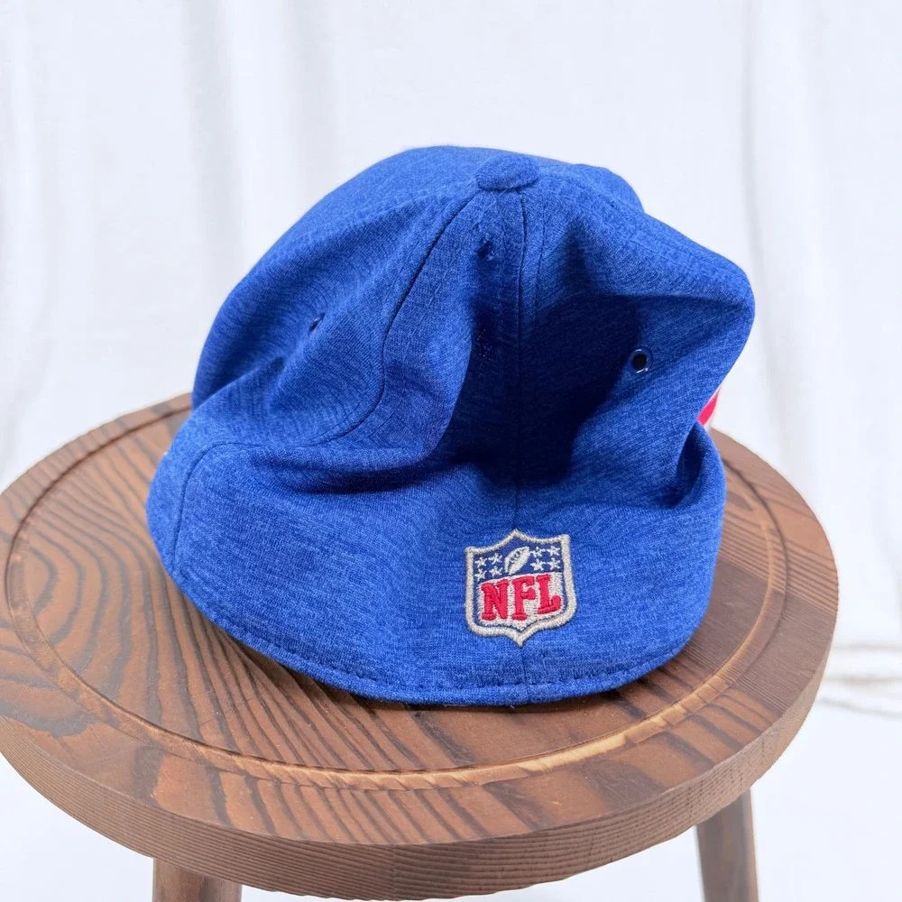 New Era 39THIRTY New York Giants NFL Hat Blue Gray Medium Large Stretch Fit Cap